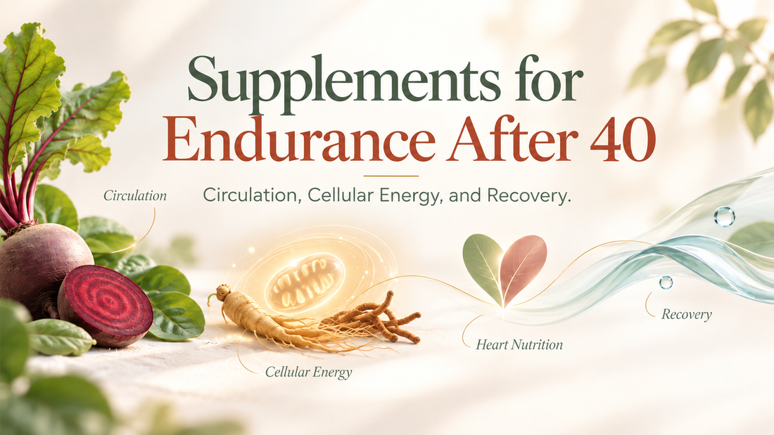 Supplements for Endurance After 40: Circulation, Cellular Energy, and Recovery