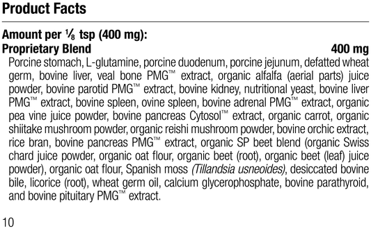 Canine Enteric Support, 30 g, Rev 08 Supplement Facts
