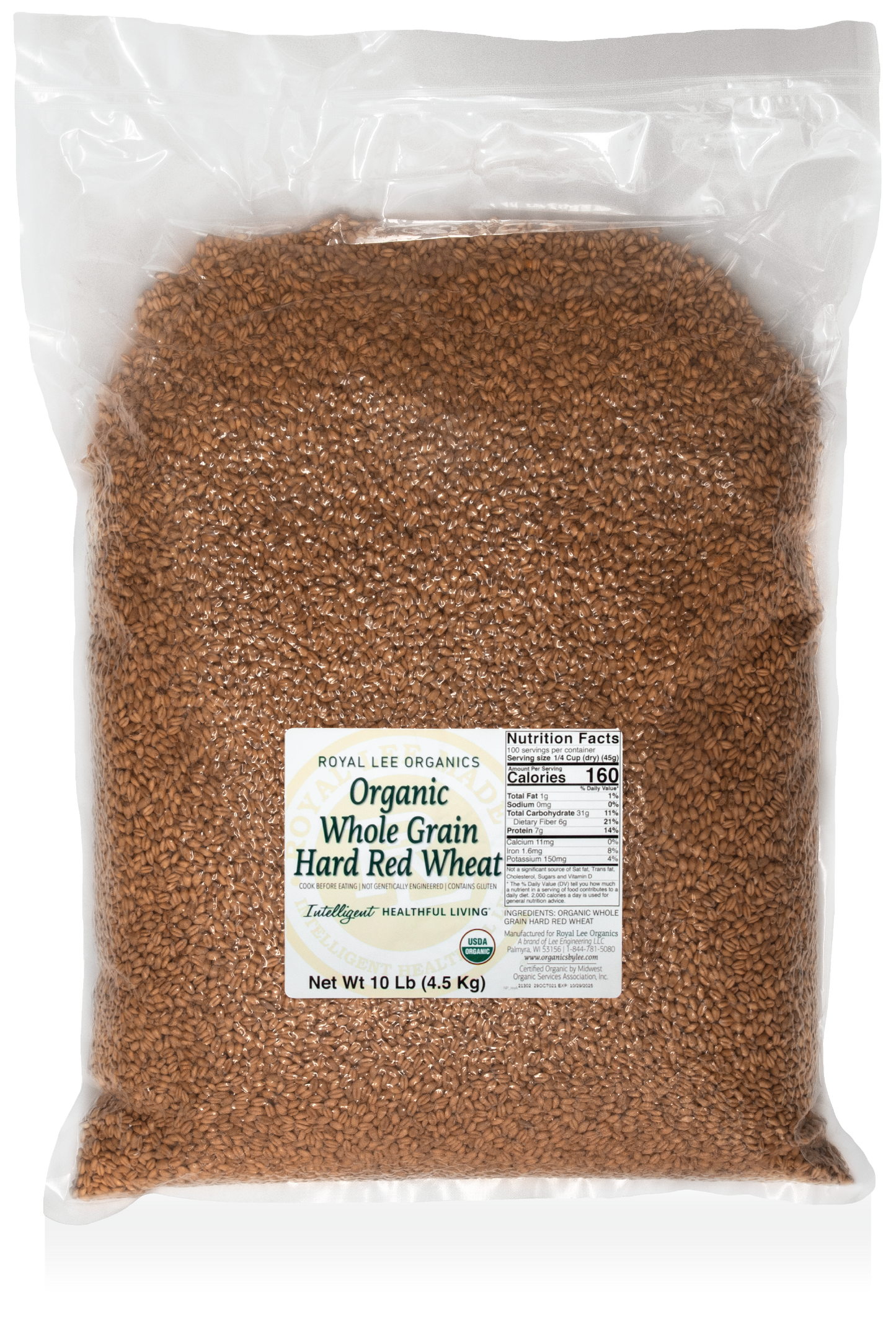 Hard Red Wheat Berries, 1 - 10lb. Bag